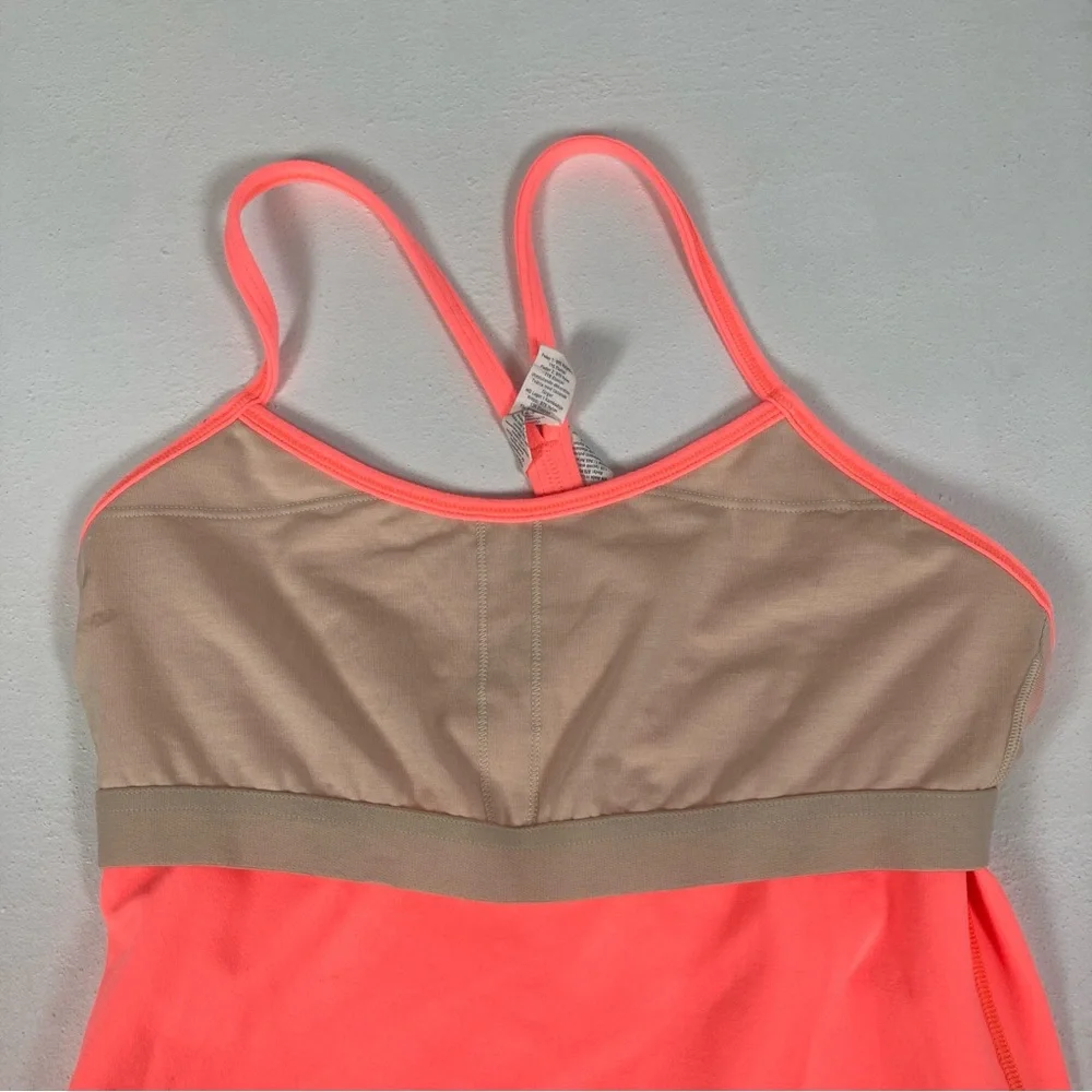 Lululemon Power Y Racerback Fitted Stretch Tank Red Sz 6 ( No Pads) - Picture 9 of 14